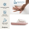 Dearfoams Mickey Adjustable Terry Slide, Memory Foam Washable Open Toe Indoor Summer House Slippers(Pink)