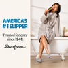 Dearfoams Mickey Adjustable Terry Slide, Memory Foam Washable Open Toe Indoor Summer House Slippers(Sleet Terry)