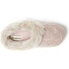 Dearfoams Women’s Claire Clog House Shoes Memory Foam Indoor House Slippers with Wide Widths(Dark Pale Mauve)