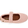 Dearfoams Womens Haddy Mary Jane Travel Flat(Pale Mauve Teddy)