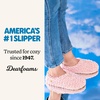 Dearfoams Women’s Memory Foam Non Slip Sherpa Indoor Travel House Shoes Slipper Sock With Storage Bag(Pink Sherpa)
