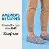 Dearfoams Women’s Memory Foam Non Slip Sherpa Indoor Travel House Shoes Slipper Sock With Storage Bag(Sleet Sherpa)