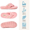 Dearfoams Women’sWrenley Terry Thong, CORAL CREAM, L