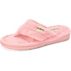 Dearfoams Women’sWrenley Terry Thong, CORAL CREAM, L