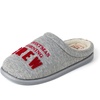 Dearfoams mens Christmas Morning Crew Matching Family Holiday House Shoes(Christmas Crew)