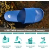Dearfoams Women’s Planet a Women’s Regnr8 Solo Slide(Blue Multi)