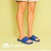 Dearfoams Women’s Planet a Women’s Regnr8 Solo Slide(Blue Multi)