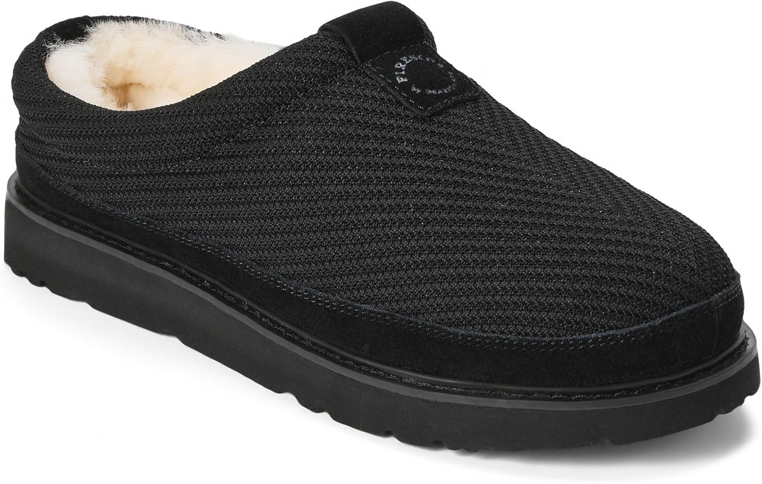 image:imageDearfoams Mens Grafton Sport Knit Water Resistant ClogBlack