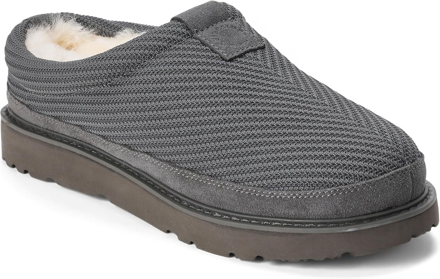 image:imageDearfoams Mens Grafton Sport Knit Water Resistant ClogGrey