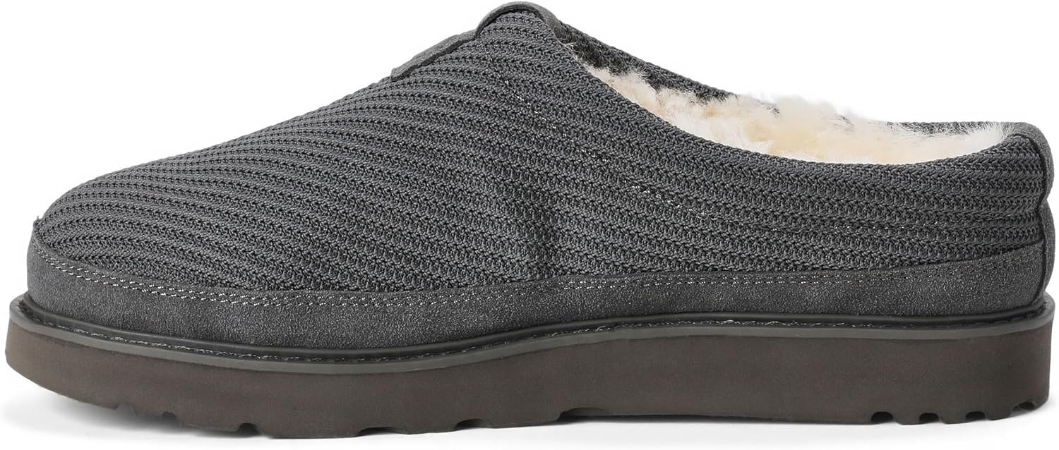 image:imageDearfoams Mens Grafton Sport Knit Water Resistant ClogGrey