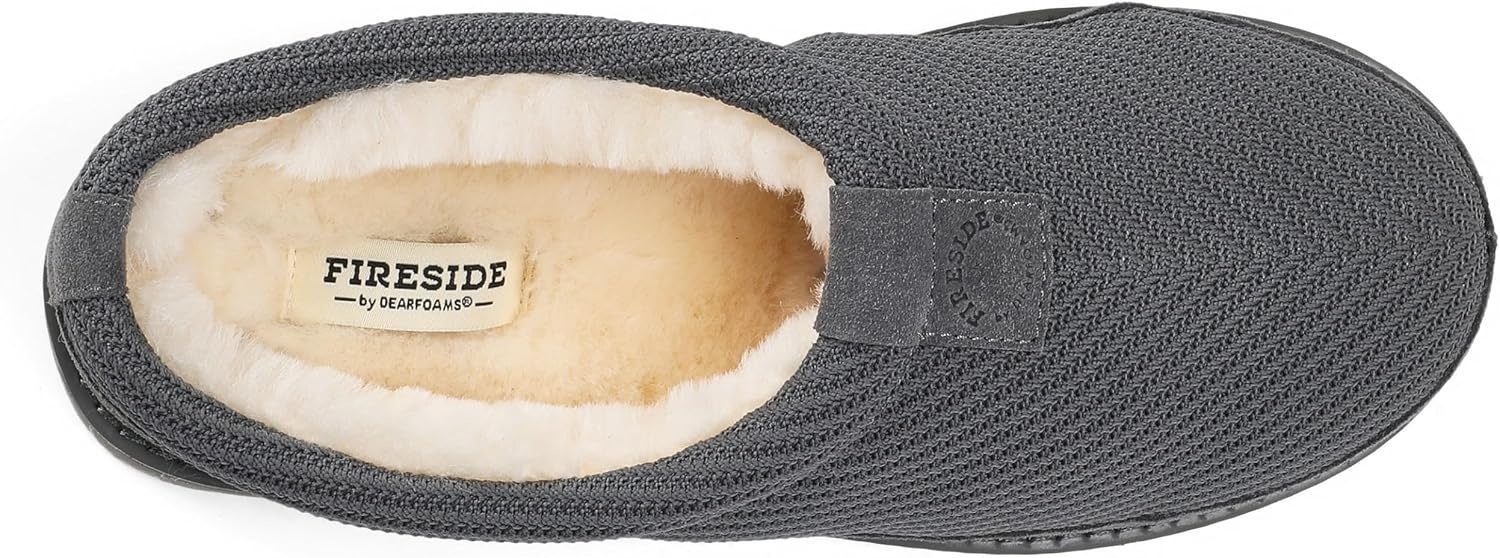 image:imageDearfoams Mens Grafton Sport Knit Water Resistant ClogGrey