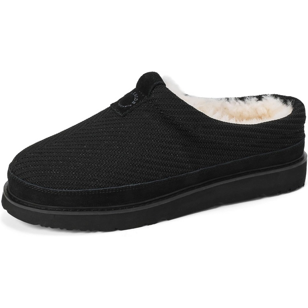 image:imageDearfoams Mens Grafton Sport Knit Water Resistant ClogBlack