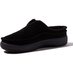 Dearfoams Men’s Elm All Day Comfort Slip-On Water Resistant Clog(Black)