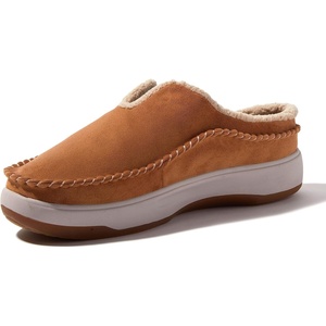 Dearfoams Men’s Elm All Day Comfort Slip-On Water Resistant Clog(Whiskey)