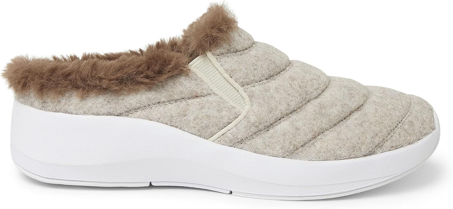 image:imageDearfoams Womens Amaya Wedge ClogNatural