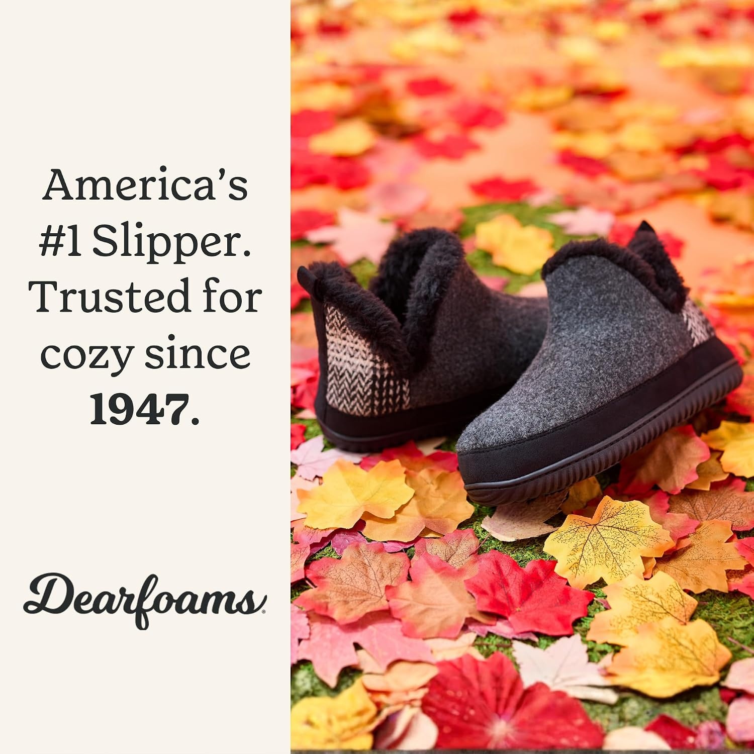 image:imageDearfoams Womens Dearfoams Womens Indoor Outdoor Harlene Boot House Shoes SlippersBlack