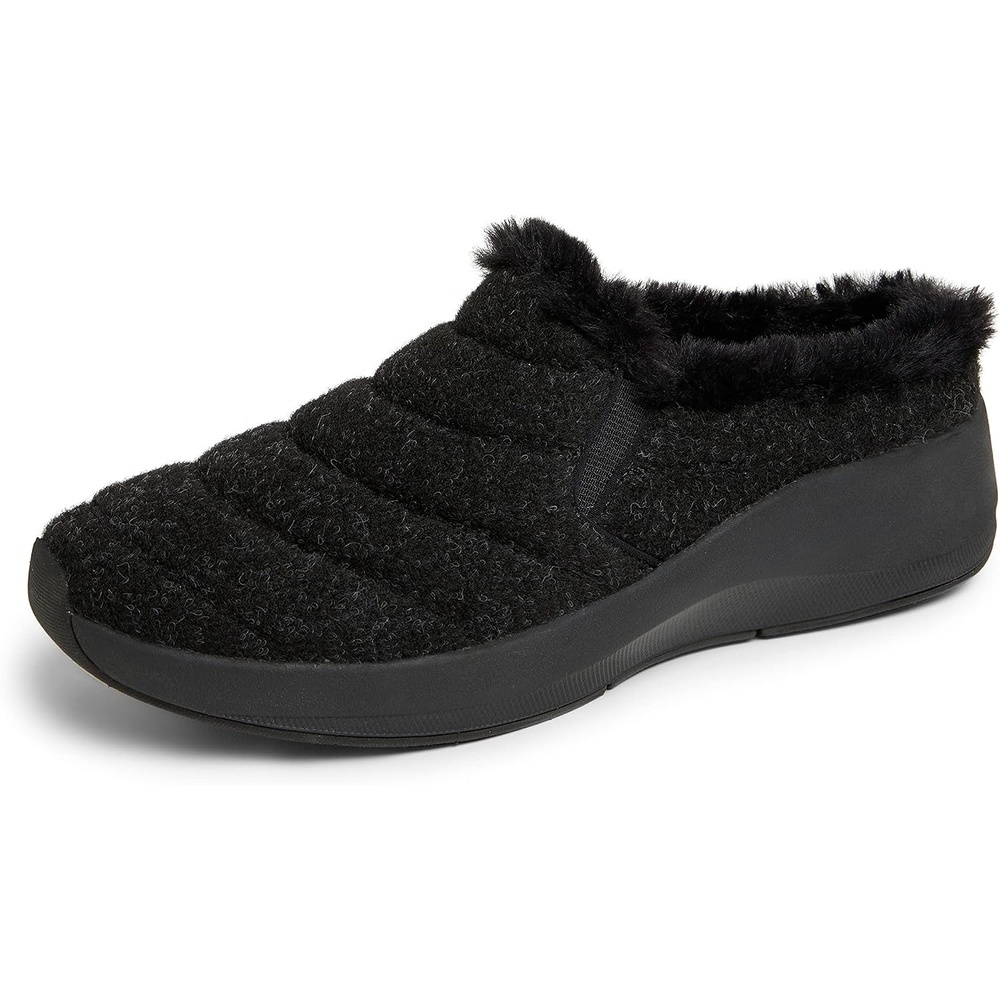 image:imageDearfoams Womens Amaya Wedge ClogBlack