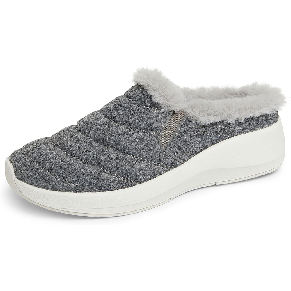 image:imageDearfoams Womens Amaya Wedge ClogGrey