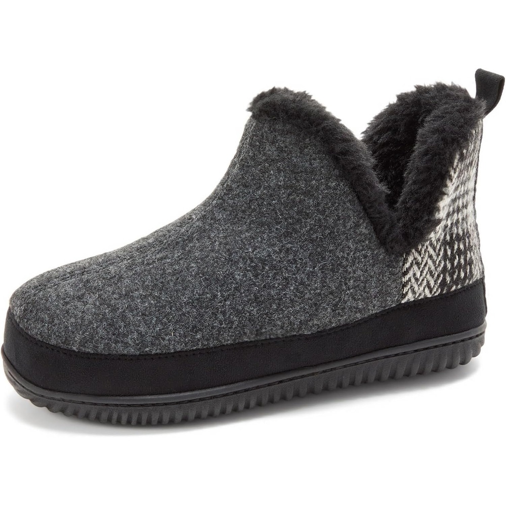 image:imageDearfoams Womens Dearfoams Womens Indoor Outdoor Harlene Boot House Shoes SlippersBlack