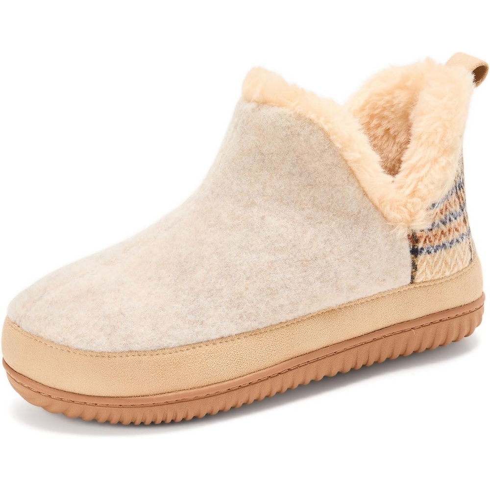 image:imageDearfoams Womens Dearfoams Womens Indoor Outdoor Harlene Boot House Shoes SlippersOatmeal