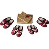 Dearfoams Memory Foam Lil Bear Buffalo Plaid Slippers (9/10)(Red)