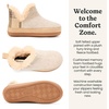 Dearfoams Women’s Dearfoams Women’s Indoor Outdoor Harlene Boot House Shoes Slippers(Oatmeal)