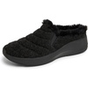 Dearfoams Women’s Amaya Wedge Clog(Black)