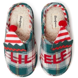 Dearfoams Kids Lil Elf Clog Slippers Size(Green)