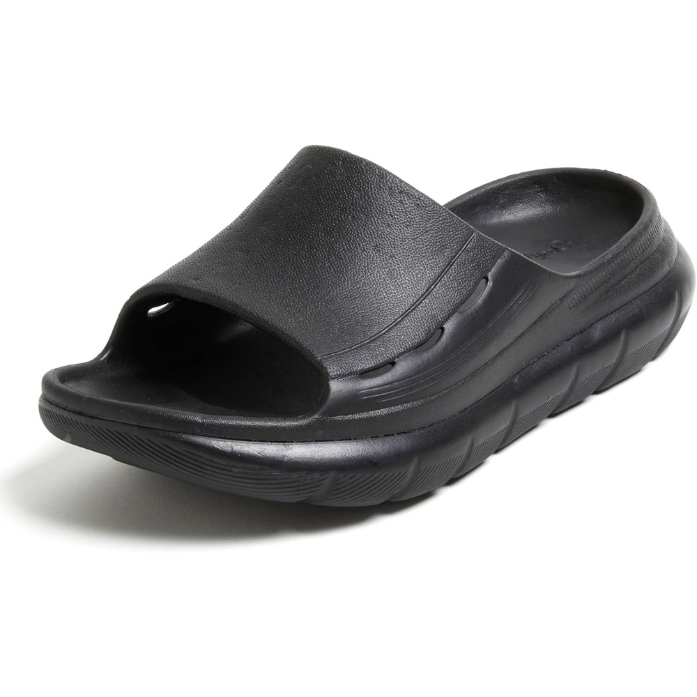 image:imageDearfoams Mens Eva Lightweight Regrind Pillow Slide SandalBlack