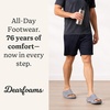 Dearfoams Men’s Eva Lightweight Regrind Pillow Slide Sandal(Sleet)
