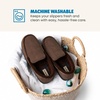 Dearfoams Men’s Keaton Moccasin House Shoes With Memory Foam, Indoor Slippers With Wide Widths(Brown Heather)