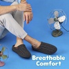 Dearfoams mens Case Casual Clog(Dark Heather Grey)