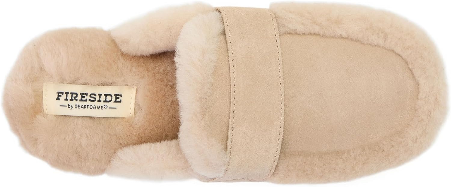 image:imageDearfoams Womens Richmond Genuine Shearling ScuffSand