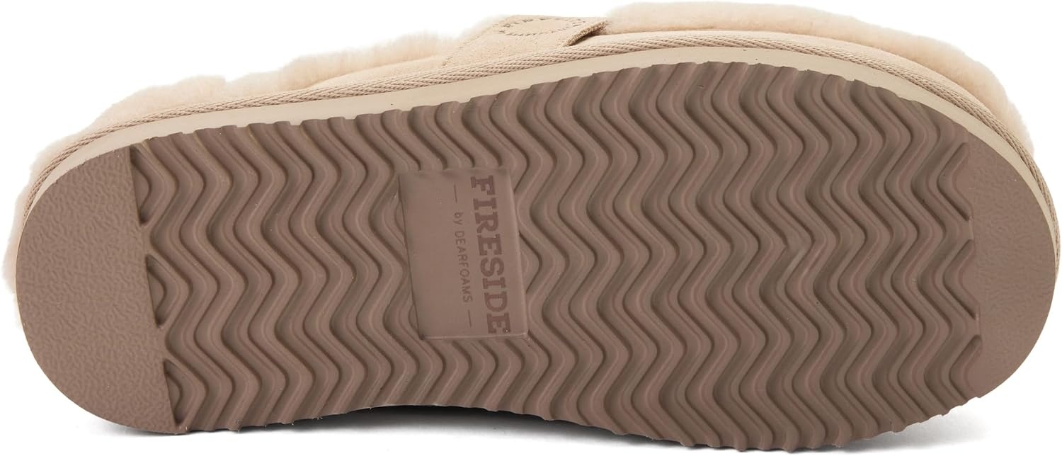 image:imageDearfoams Womens Richmond Genuine Shearling ScuffSand
