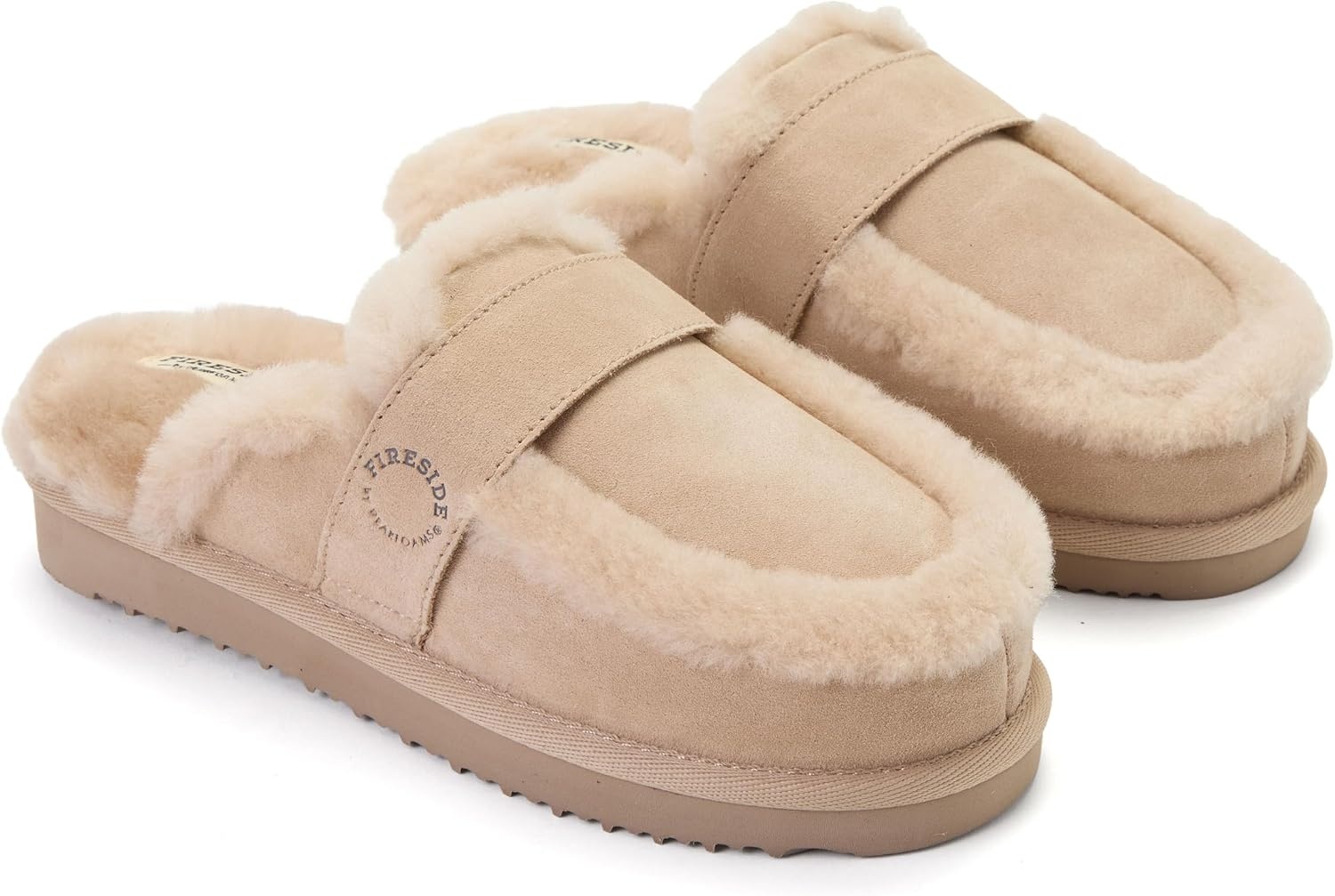 image:imageDearfoams Womens Richmond Genuine Shearling ScuffSand