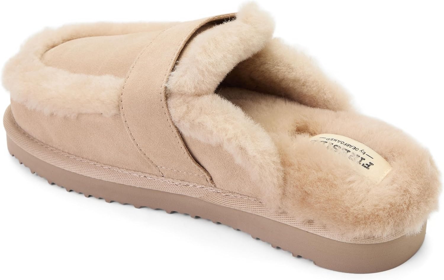 image:imageDearfoams Womens Richmond Genuine Shearling ScuffSand