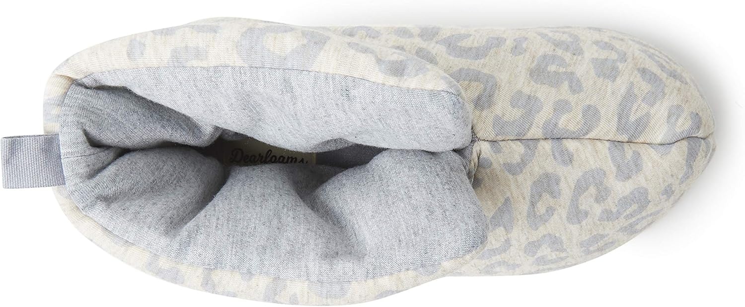 image:imageDearfoams womens Zoey Lounge Duvet Bootie SlipperSlipperOatmeal Heather