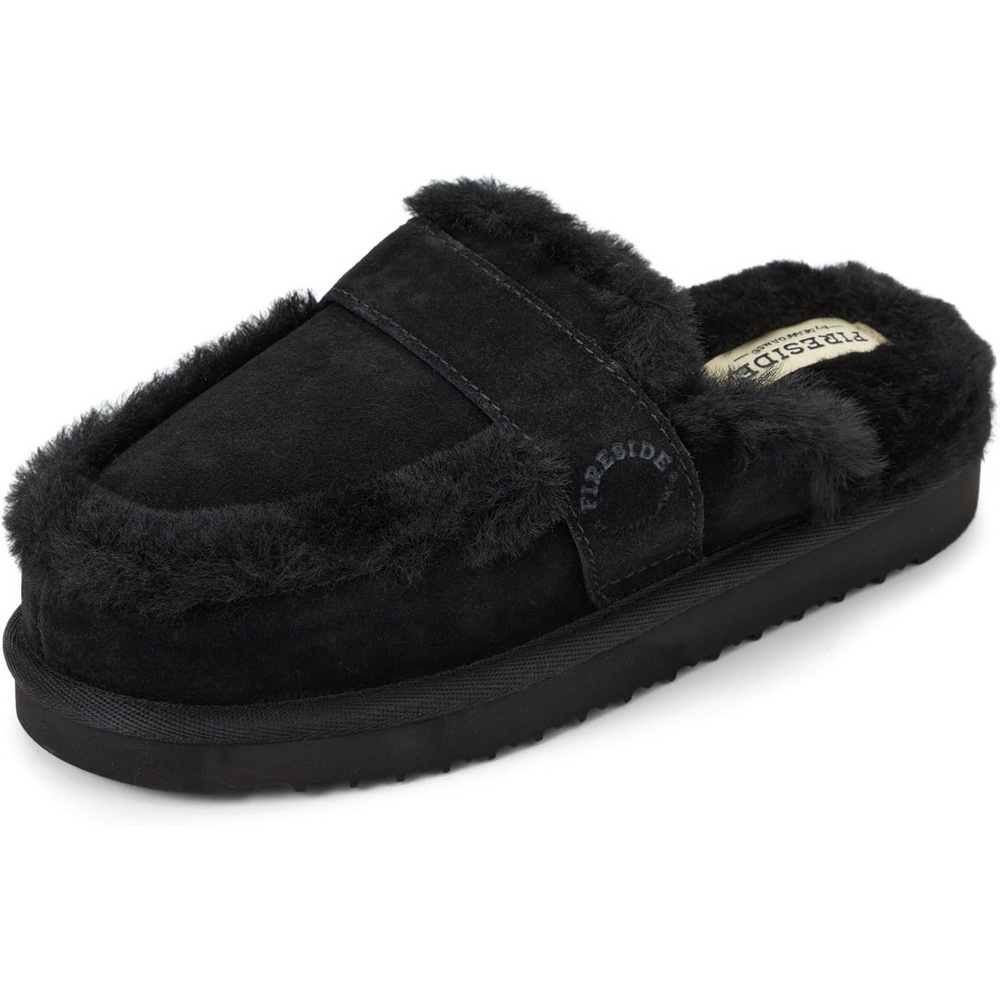 image:imageDearfoams Womens Richmond Genuine Shearling ScuffBlack
