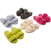 Dearfoams Women’s Fireside Benalla All Over Shearling Double Band Easy on/Off Slide(Eventide)