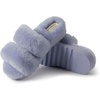 Dearfoams Women’s Fireside Benalla All Over Shearling Double Band Easy on/Off Slide(Eventide)