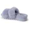 Dearfoams Women’s Fireside Benalla All Over Shearling Double Band Easy on/Off Slide(Eventide)