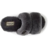 Dearfoams Women’s Fireside Benalla All Over Shearling Double Band Easy on/Off Slide(Grey)