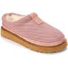 Dearfoams Women’s Greta Sport Knit Water Resistant Clog(Dusty Pink)