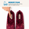 Dearfoams Women’s Rachel Velour Closed Back(Cordovan)