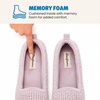 Dearfoams Women’s Rachel Velour Closed Back(Frosted Plum)