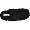 Dearfoams Women’s Richmond Genuine Shearling Scuff(Black)