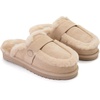 Dearfoams Women’s Richmond Genuine Shearling Scuff(Sand)