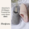 Dearfoams Women’s Serena Memory Foam Chenille Scuff House Shoe Slipper(Sleet)