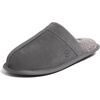 Dearfoams Men’s Bradford Genuine Suede House Shoe Scuff Slipper(Grey 2)