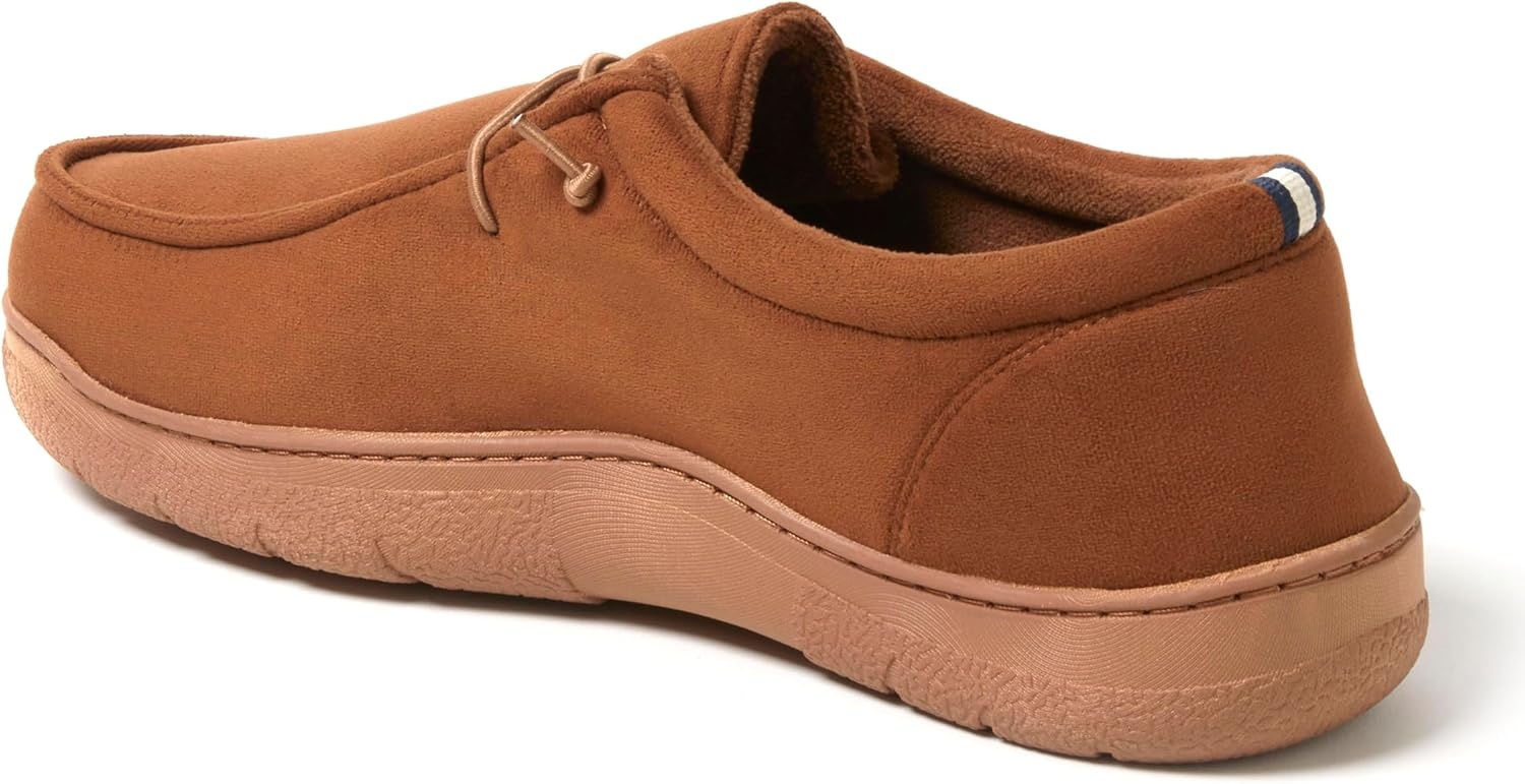 image:imageDearfoams Mens Bennett IndoorOutdoor Memory Foam Comfort Chukka BootChestnut